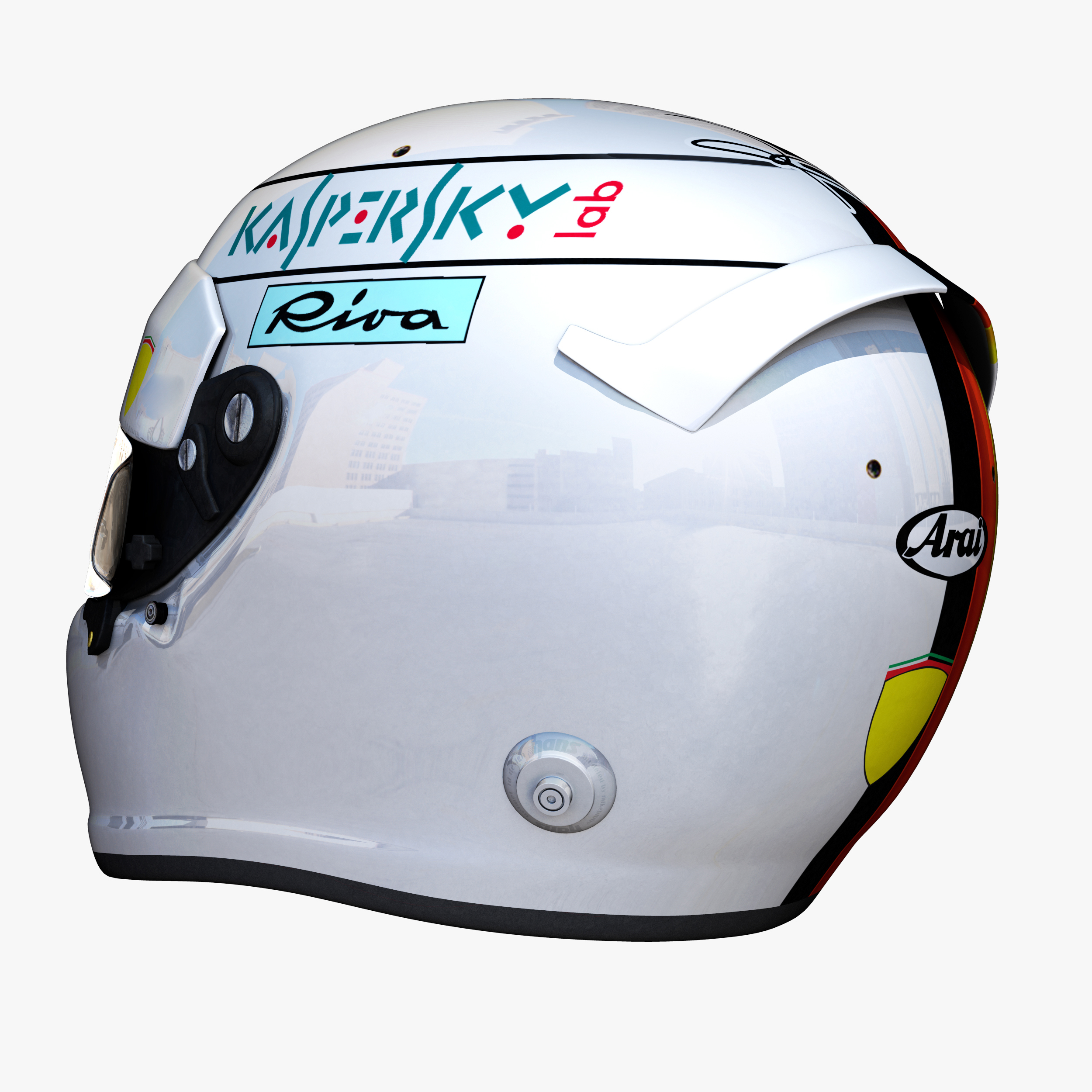 3D vettel helmet e model - TurboSquid 1324099