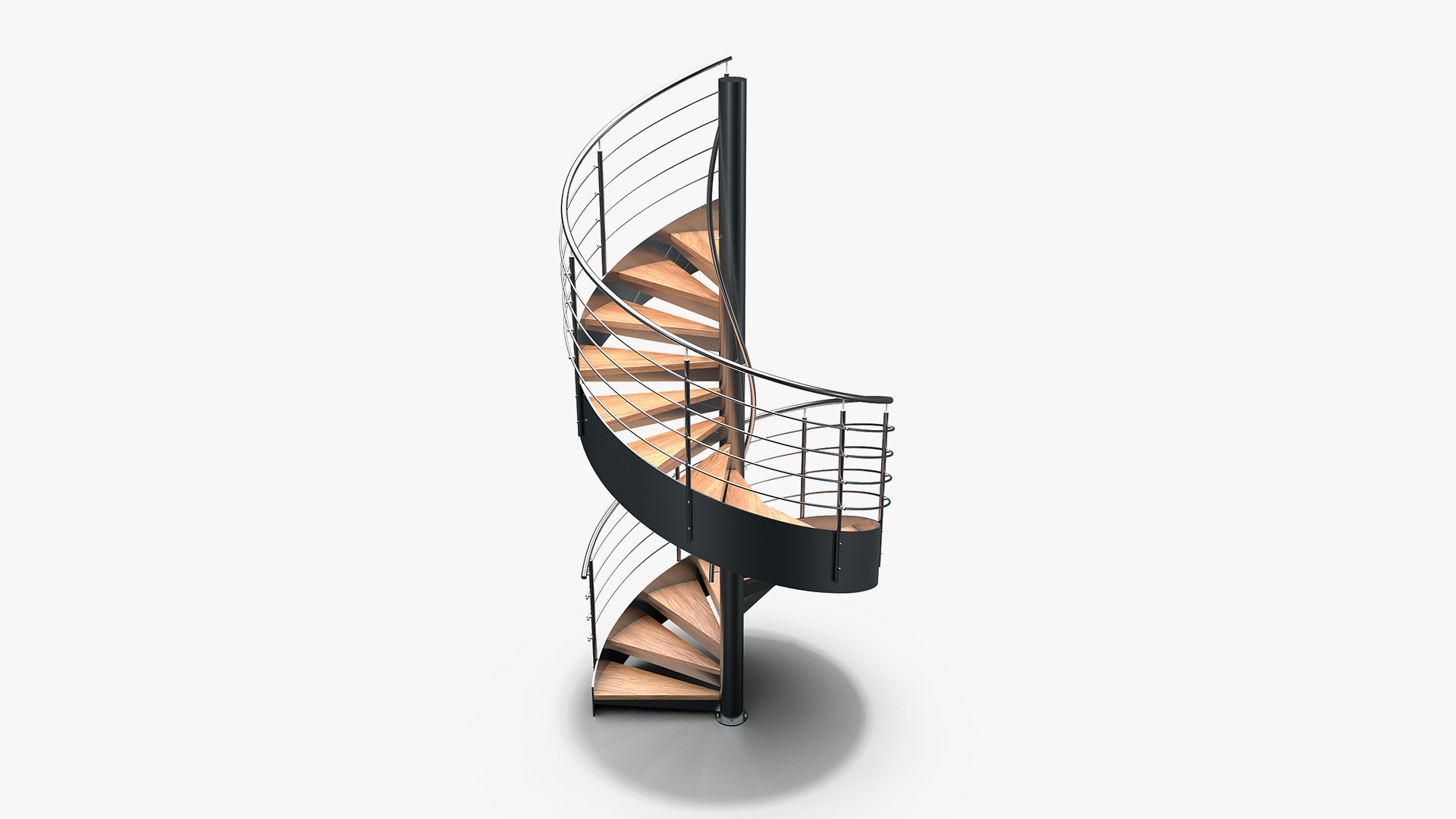 3D Model Spiral Stair Staircase - TurboSquid 1358090