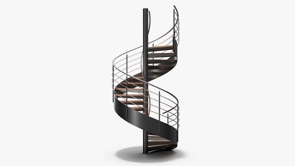 3D model spiral stair staircase - TurboSquid 1358090