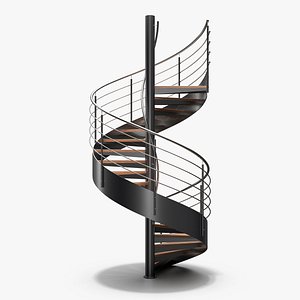 3D model spiral stair staircase