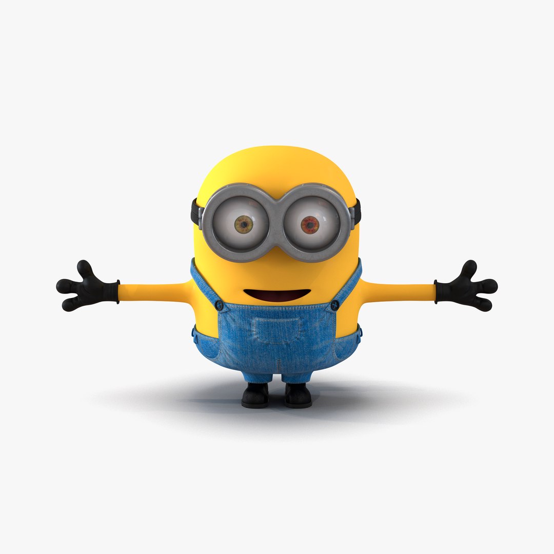 Short Two Eyed Minion 3D model preview