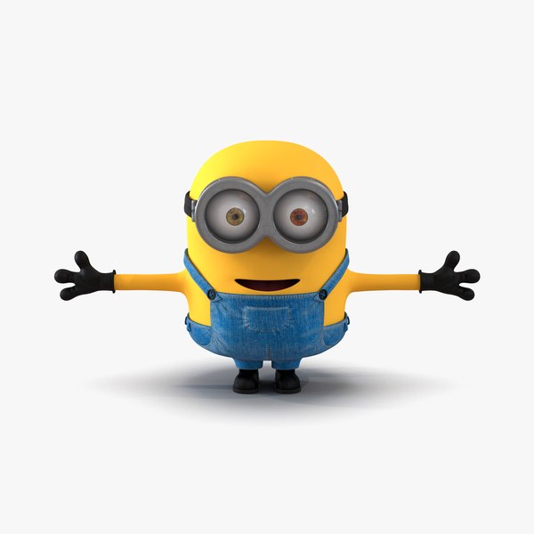 3d obj short eyed minion