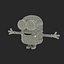 3d obj short eyed minion
