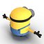 3d obj short eyed minion