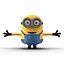 3d obj short eyed minion