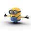 3d obj short eyed minion