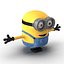 3d obj short eyed minion