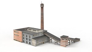 Thermal power station 3D model