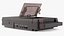 QFX RETRO 39 Shoebox Brown with TDK Cassette Tape 3D model