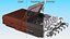 QFX RETRO 39 Shoebox Brown with TDK Cassette Tape 3D model
