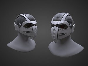 3D model sci-fi helmet pbr