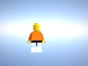 free lego man 3d model