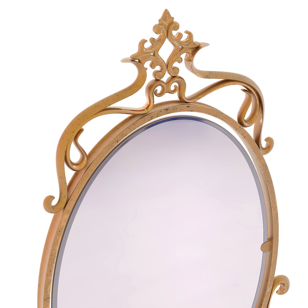 3D Model Vintage Design Mirror - TurboSquid 1271198