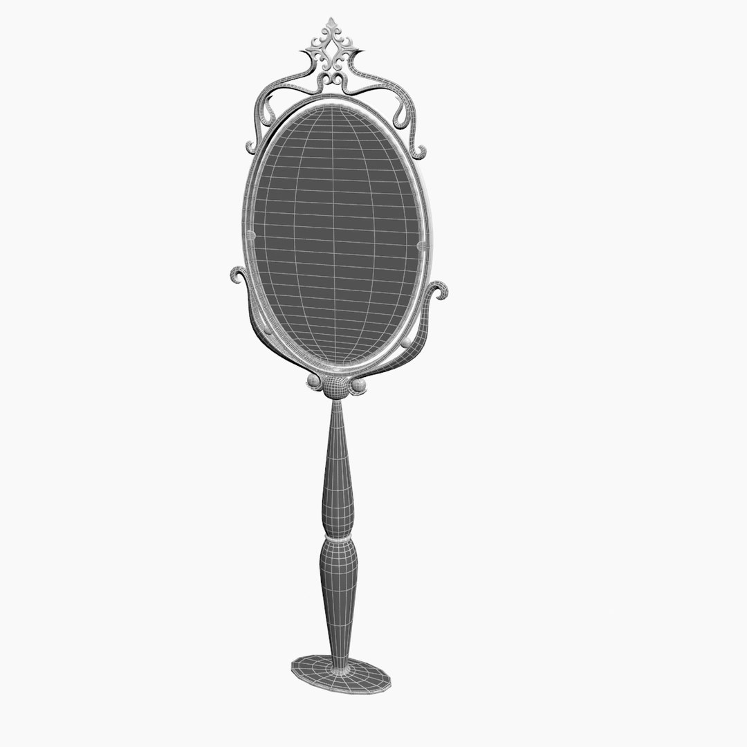 3D Model Vintage Design Mirror - TurboSquid 1271198