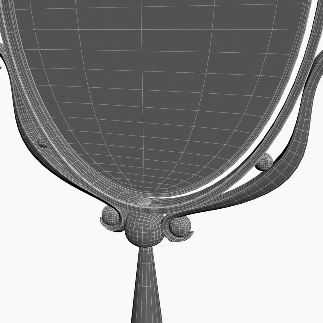 3D Model Vintage Design Mirror - TurboSquid 1271198