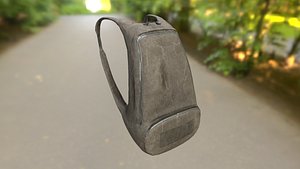 backpack low-poly pbr pack 3D model