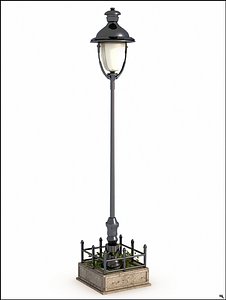 3D street lamp europe