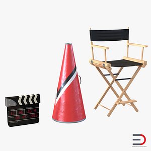 3d director chair accessories