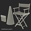 3d director chair accessories