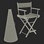 3d director chair accessories