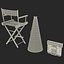 3d director chair accessories