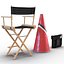 3d director chair accessories