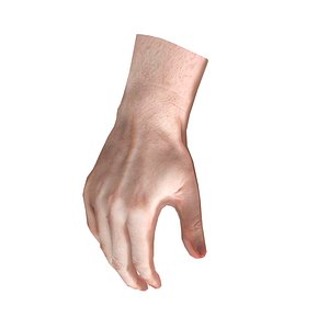 Realistic Low-poly Hand Base Mesh