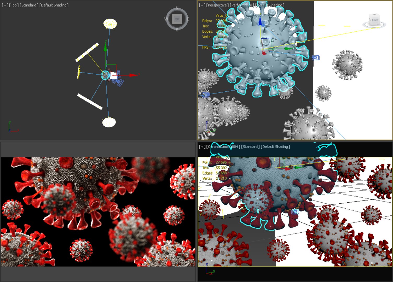 3D model coronavirus sars-cov-2 - TurboSquid 1523586