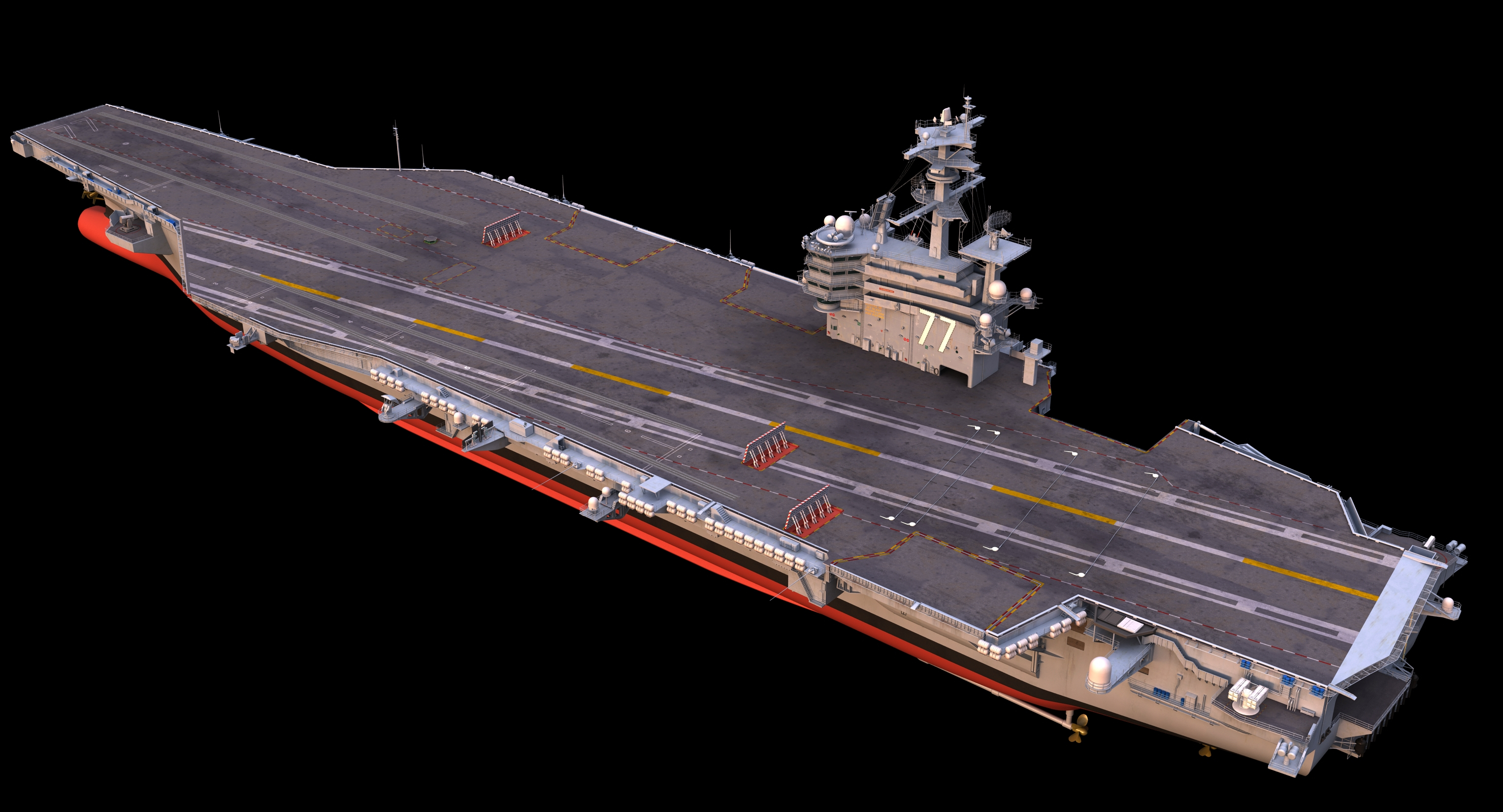 3d model uss aircraft carrier