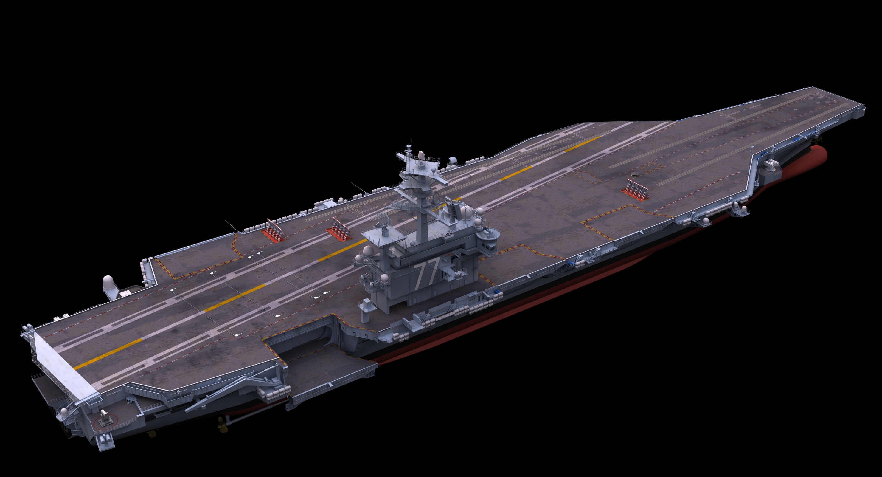 3d model uss aircraft carrier