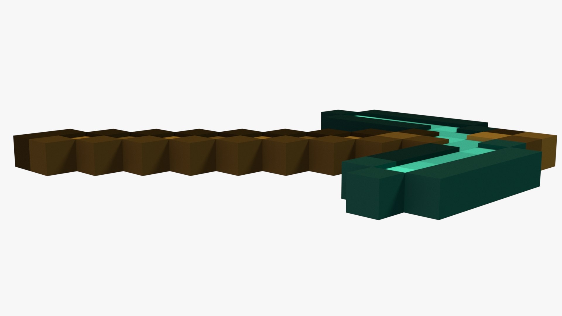 3d Model Minecraft Pickaxe Turbosquid 1825075 3763