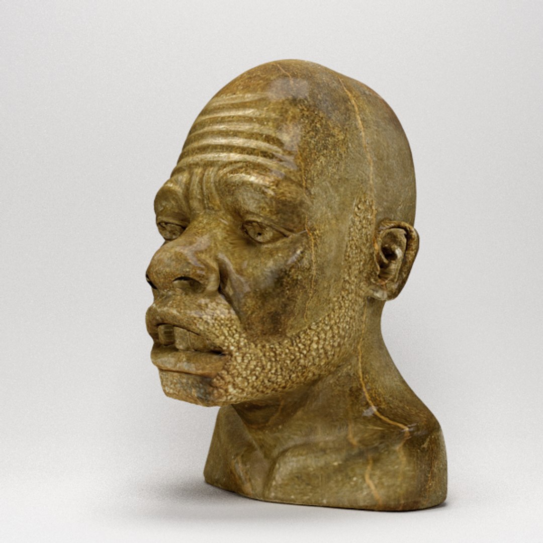 3d Model African Male Bust Zulu