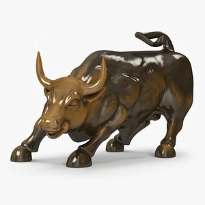 Wall Street Charging Bull Sculpture