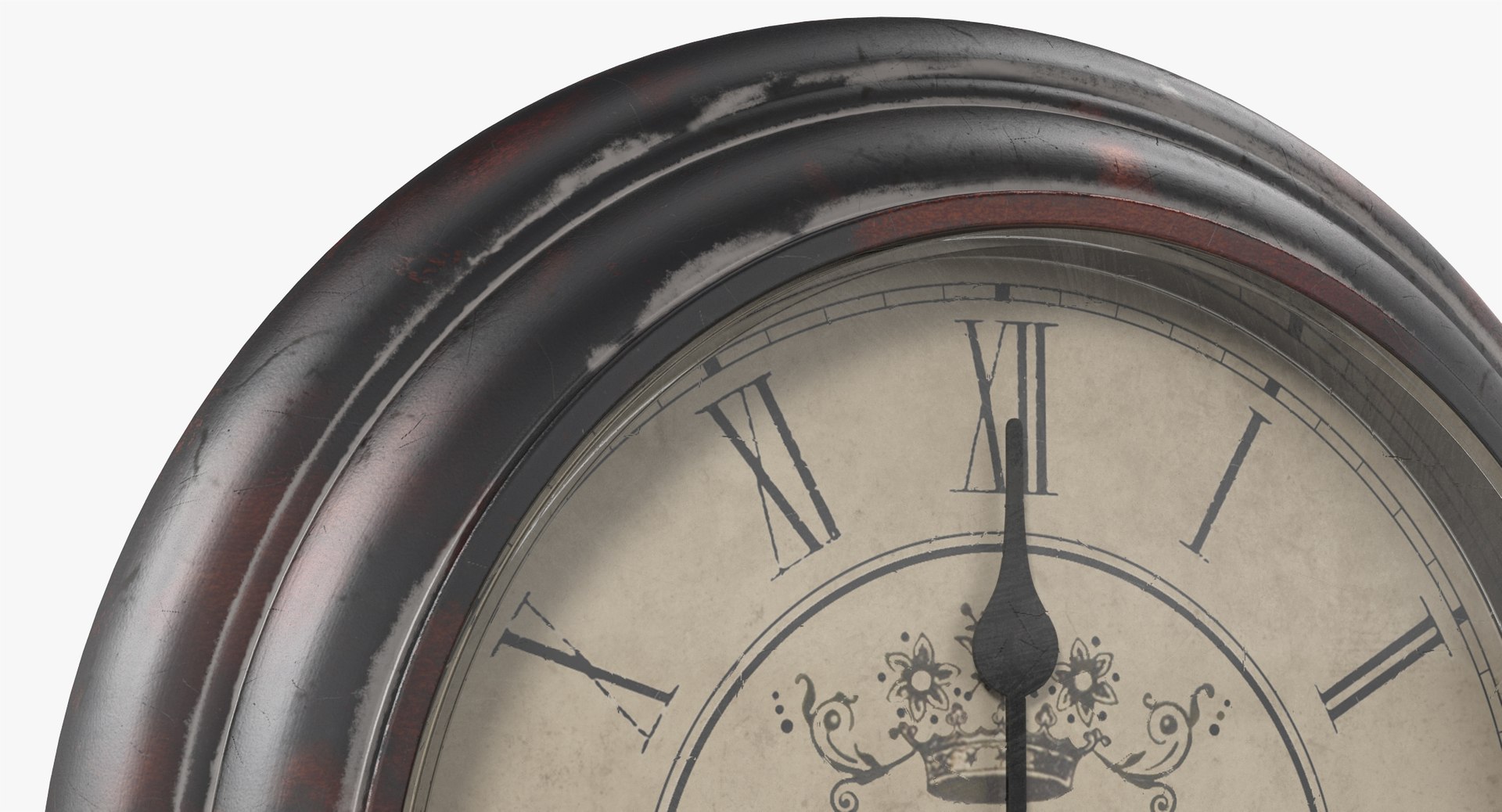 3D model vintage wall clock v1 - TurboSquid 1359634