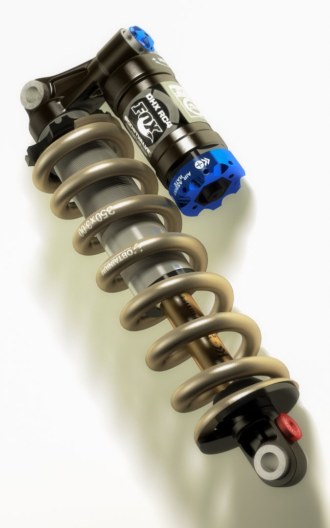 Fox Shocks Rc4 Dhx 3d Model