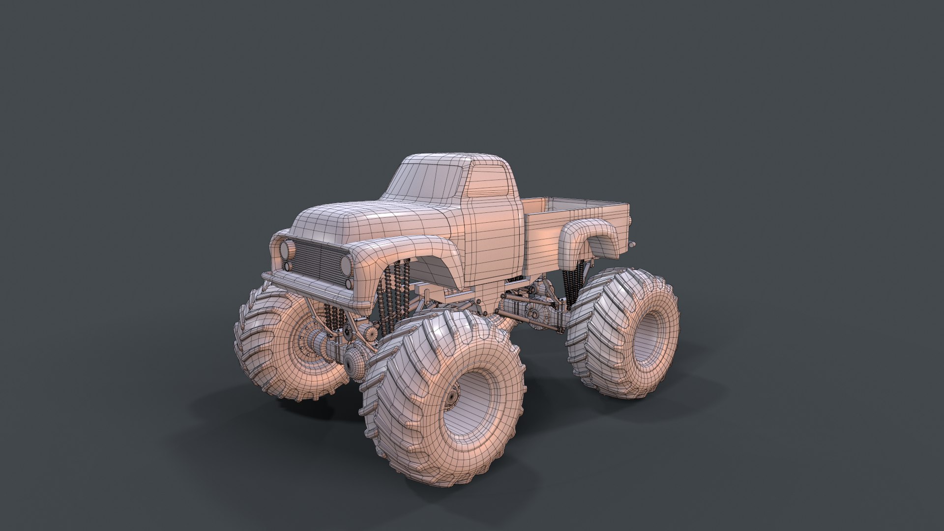 3d Detailed Monster Truck Pack 1 3d Model - Turbosquid 1933602