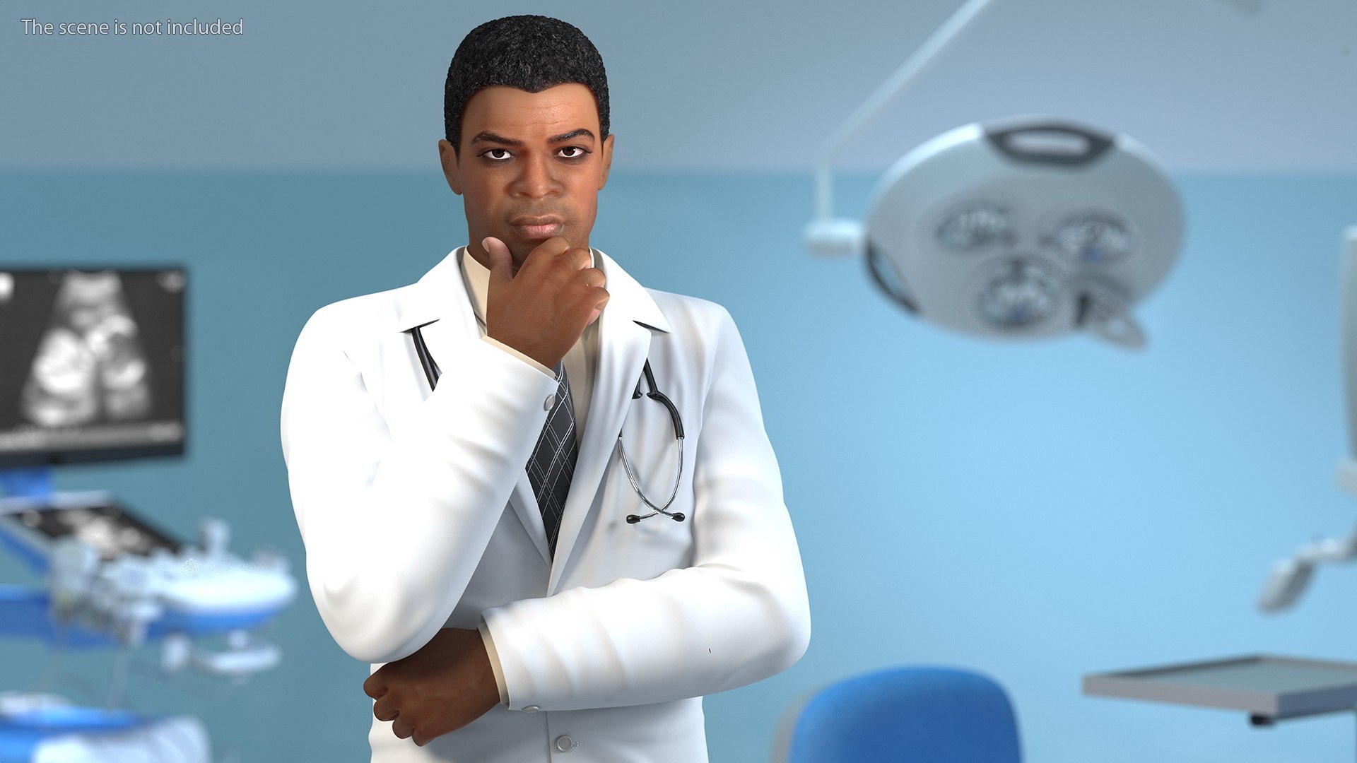 Skin Black Male Doctor 3D - TurboSquid 1703663