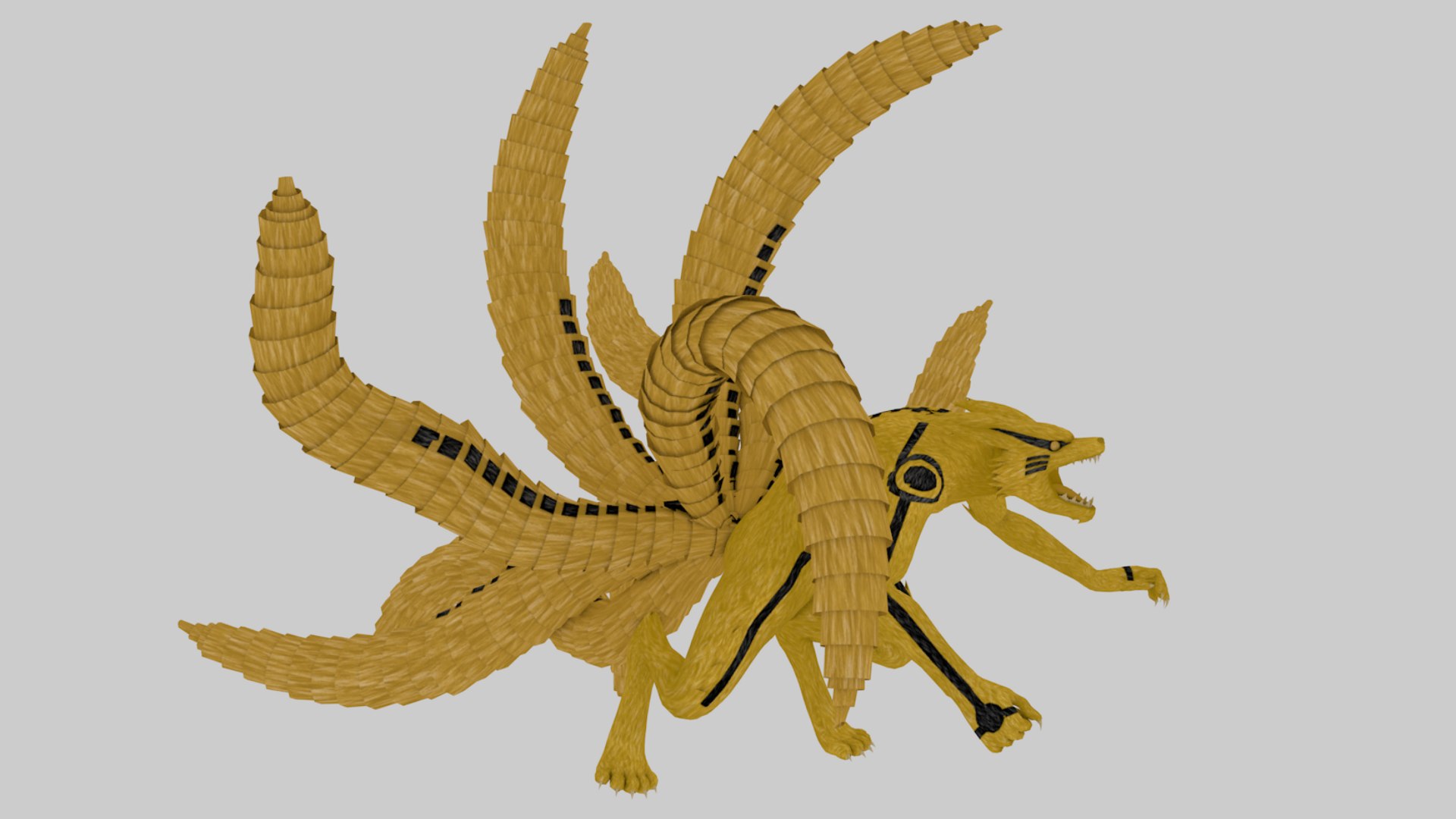 3D Kyubi Model - TurboSquid 2090618