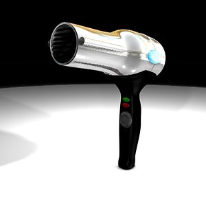 3d model of hair dryer