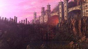Ancient Castle Cave Environment 3D