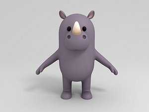 rhinoceros cartoon 3D