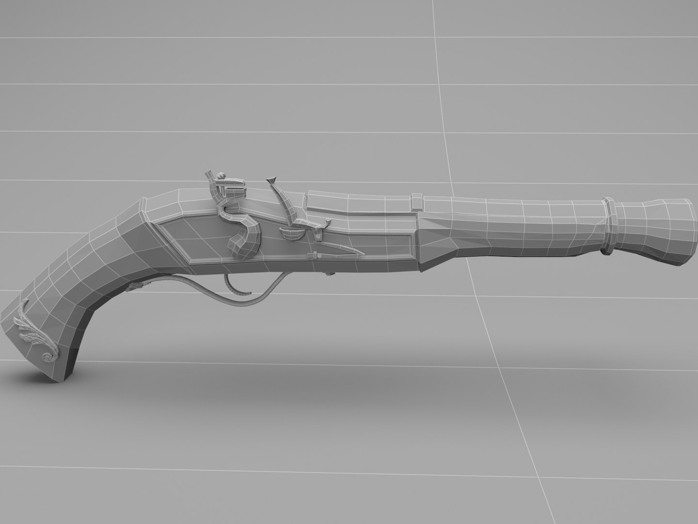 Flintlock Pistol 3D Model - TurboSquid 803851