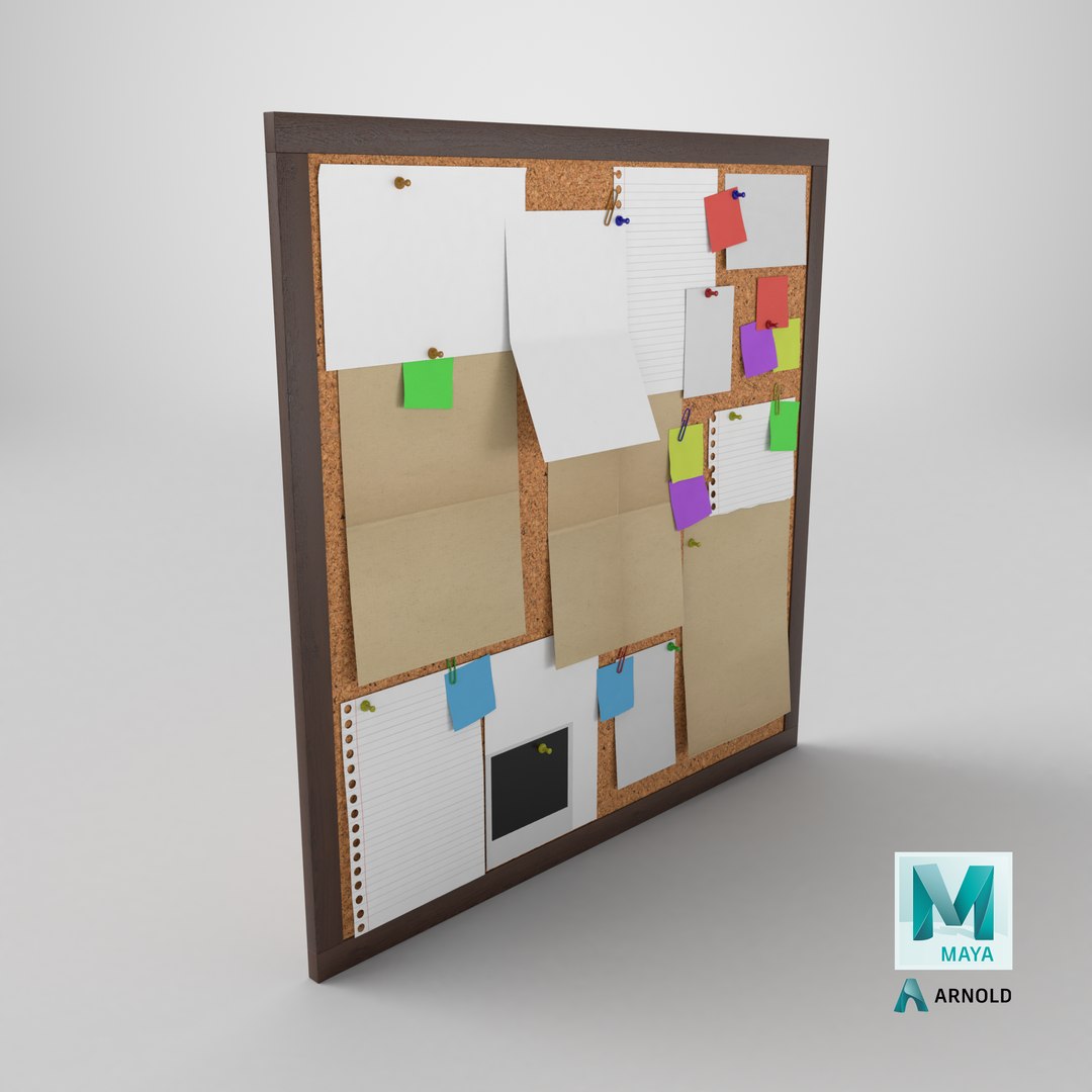 3D Customizable Wooden Wall Cork Board - Square Office Pin Notice Board model https://p.turbosquid.com/ts-thumb/st/ERQNqW/LT/stemcell_maya_arnold_render/png/1747430863/1920x1080/fit_q87/dd7df555f551091bec63f338608c6d4659350eb3/stemcell_maya_arnold_render.jpg