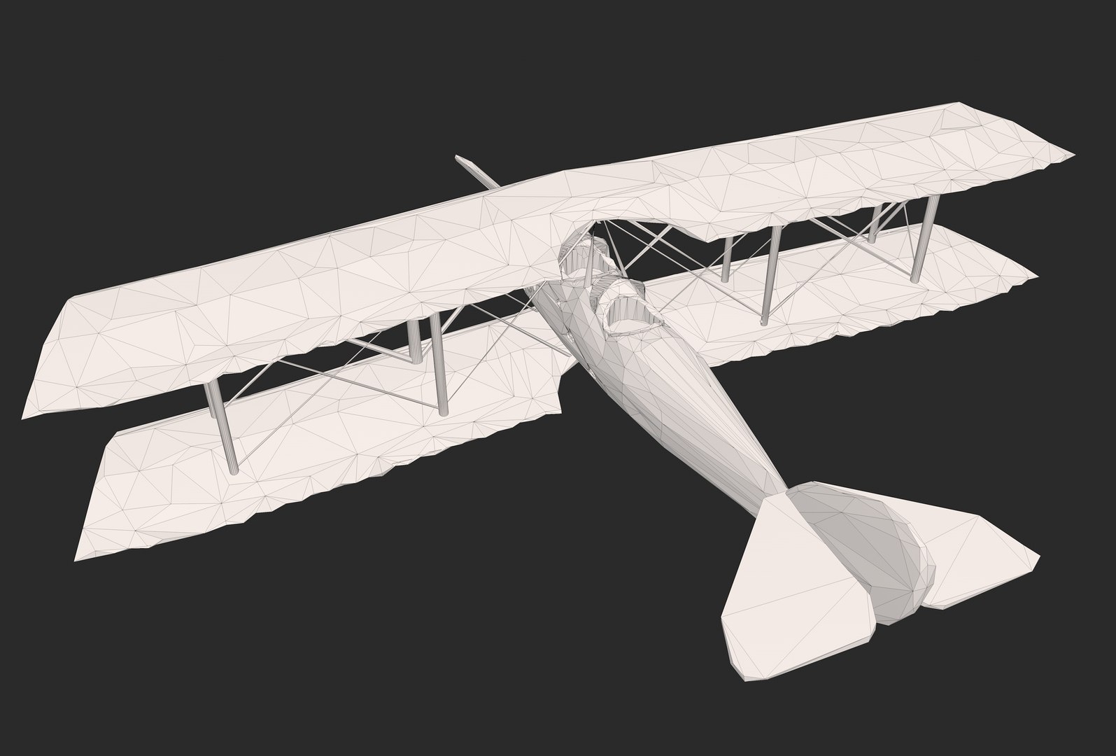 Biplane Plane 3ds