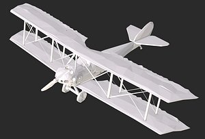 Biplane Low Poly
