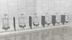 mensroom urinal 3d model