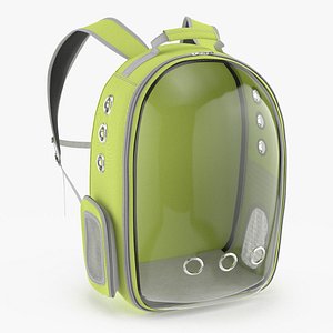 Pet Carrier Backpack Dressed Yellow 3D model