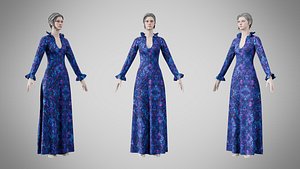 Dress 29 Neon Drift v2 3D model