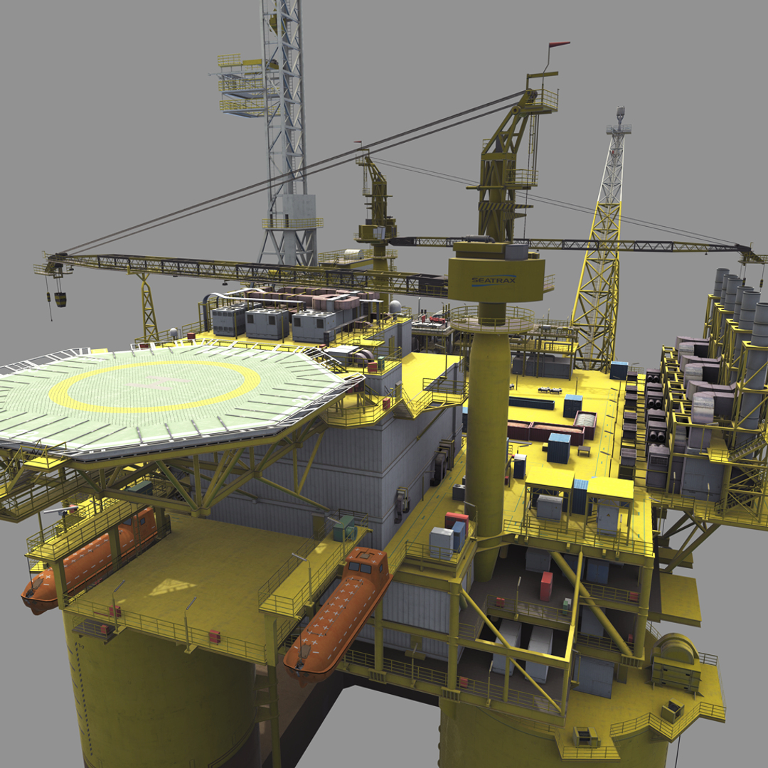 3D real time offshore deepwater model - TurboSquid 1407034