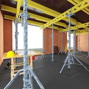 Interior Under Construction 3D model